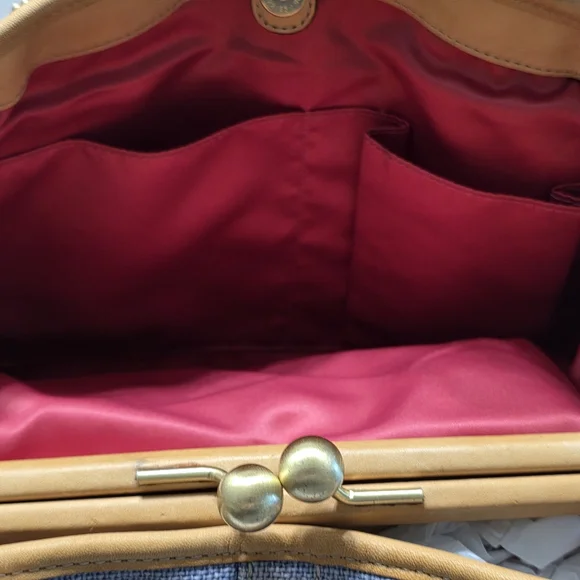 Coach Bag 2008 Hamptons Legacy Archive 10th Anniversary Kiss Lock Satchel Purse - Picture 14 of 16